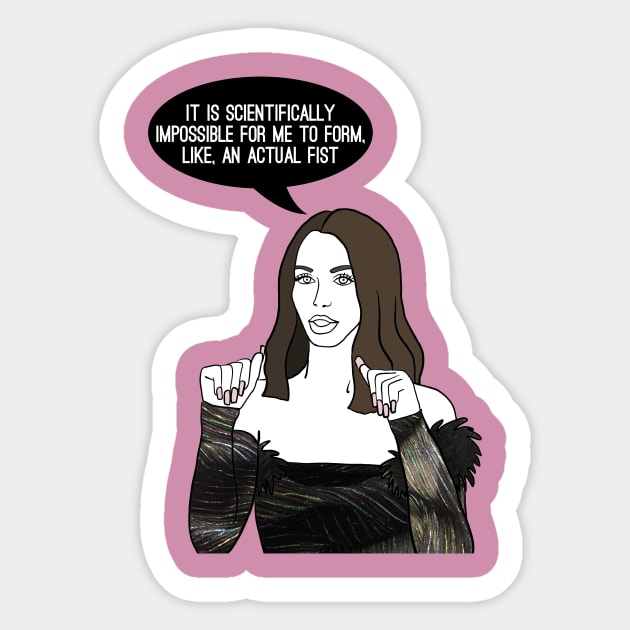 Scientifically Impossible Sticker by Katsillustration